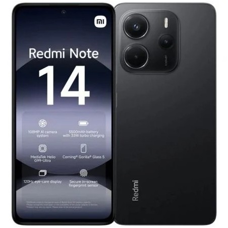 Xiaomi Redmi Note 14 Negro | Móvil 128GB, 6GB RAM | Comprar España